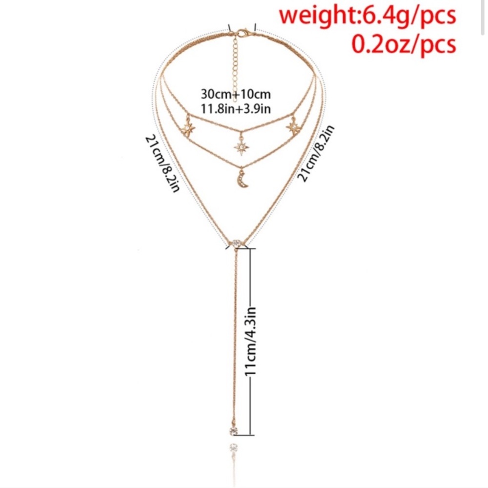 3/$35🔥 💕Last one Moon Star Necklaces - Picture 5 of 7